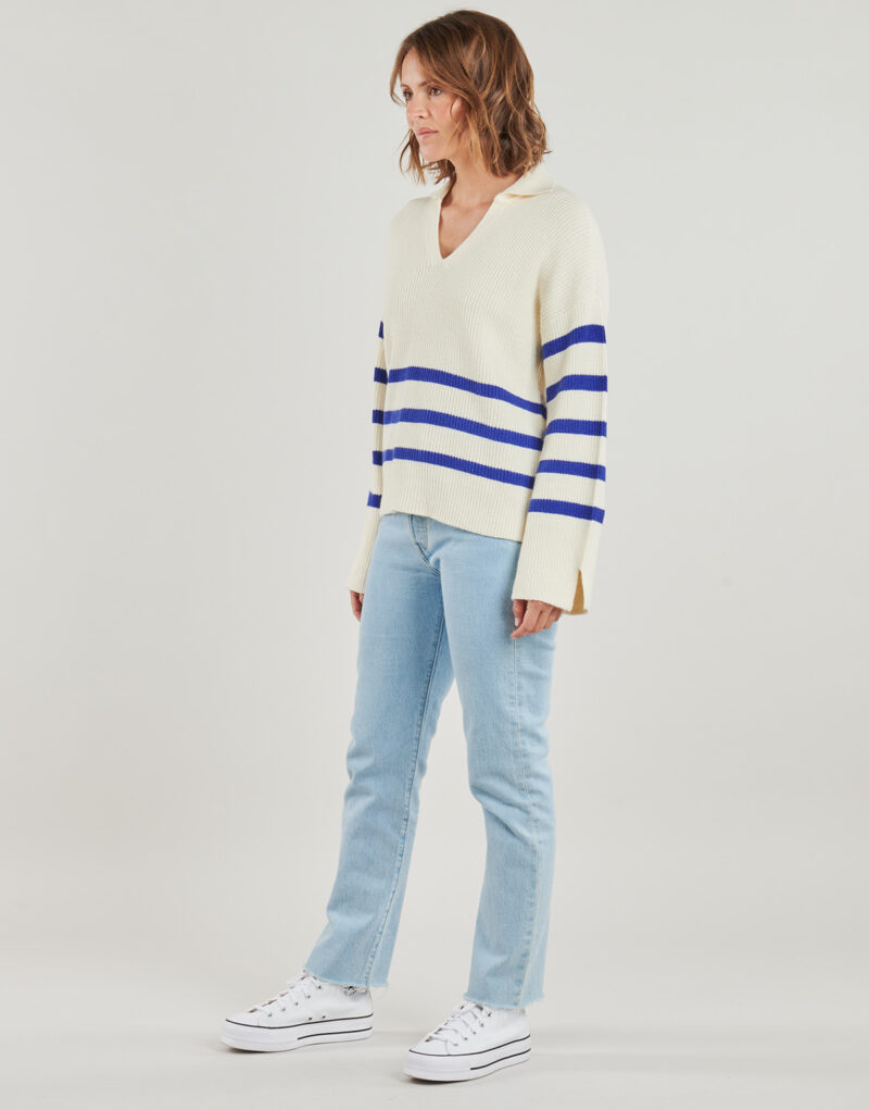 Pull  Only Pulls blancs pour femmes ONLMONNA - 3
