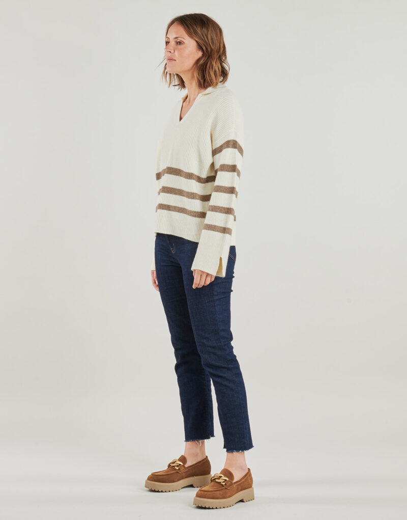 Pull  Only Pulls blancs pour femmes ONLMONNA - 3