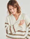 Pull  Only Pulls blancs pour femmes ONLMONNA - 5