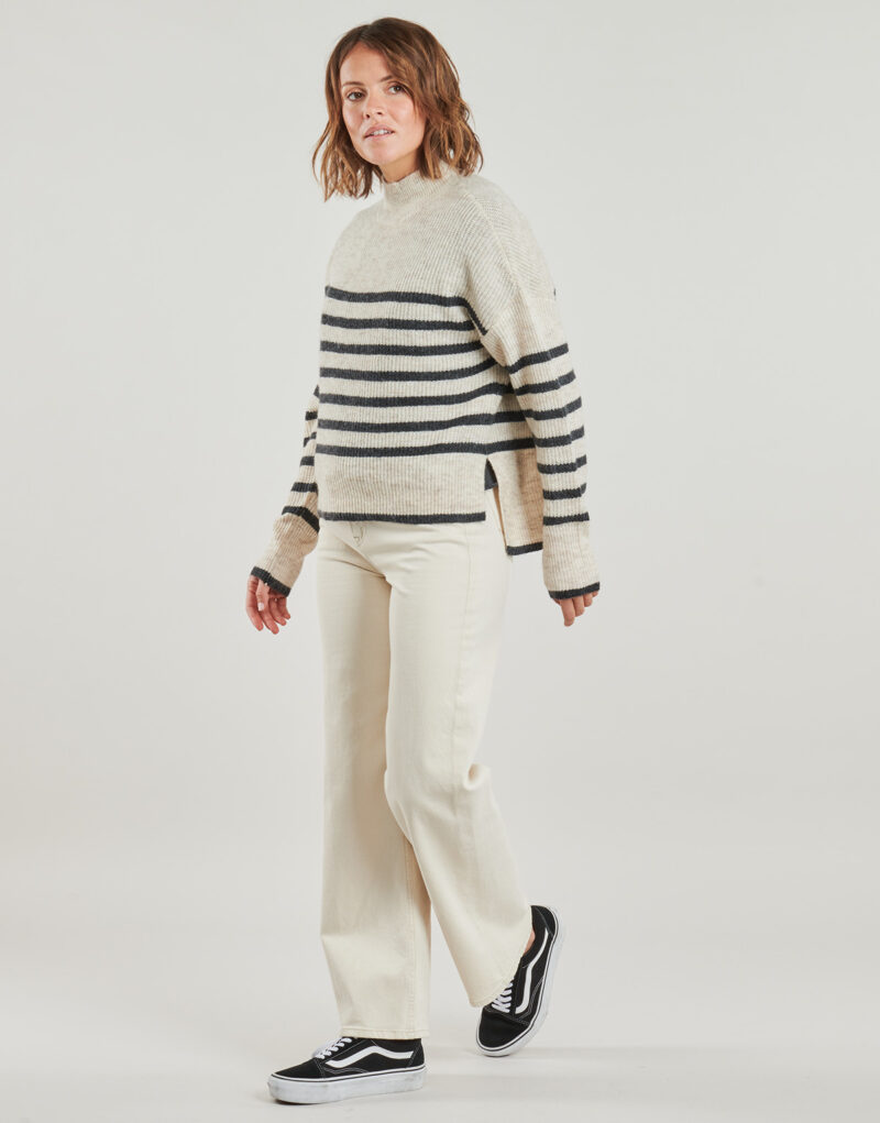 Pullover Only ONLFRIDI Beige Damenpullover - 3