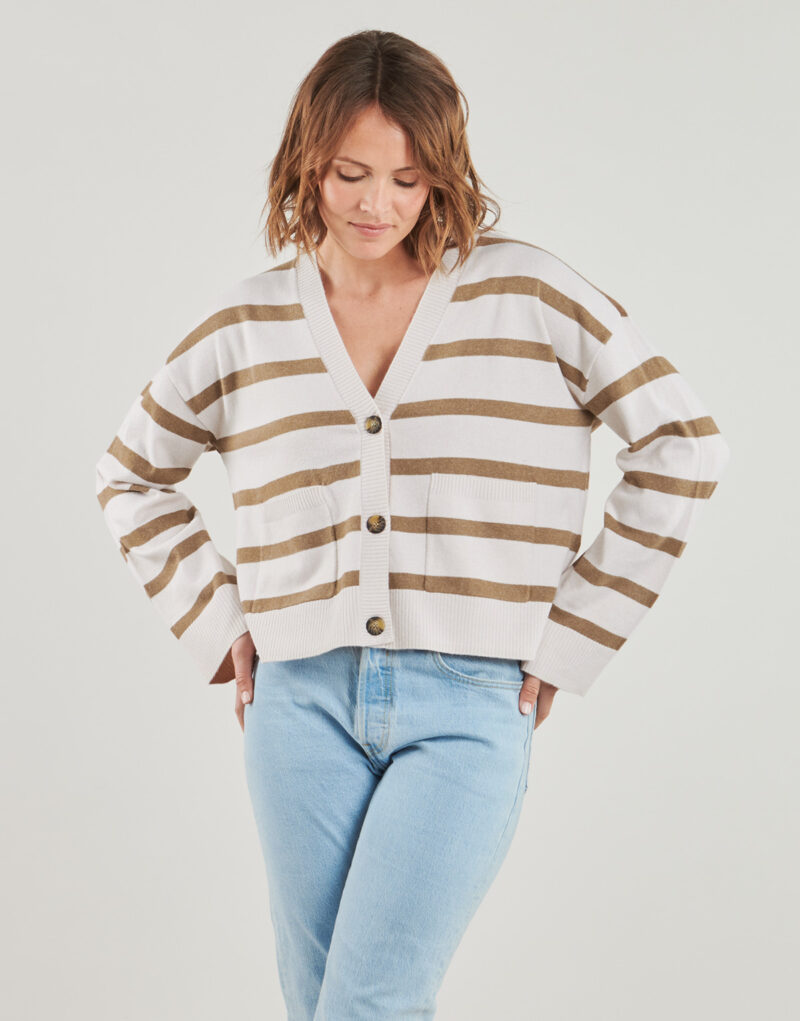 Gilet / Cardigan Only Gilet/cardigan blanc pour femme ONLAMA - 2