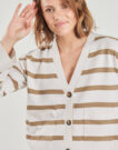 Gilet / Cardigan Only Gilet/cardigan blanc pour femme ONLAMA - 5