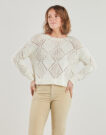 Pull  Only Pulls beiges pour femmes ONLPATRICIA - 2