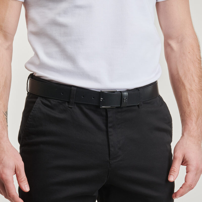 Cintura HUGO Giove-HU-GO-StG Sz35 Nero Cinture Uomo - 3