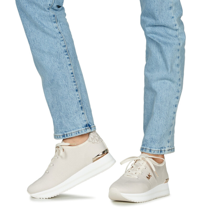 MICHAEL Michael Kors  MONIQUE KNIT TRAINER  Beige -  Sneakers basse Donna - 8