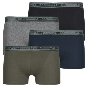 Boxer  Athena  BASIC COTON Pack de 4  Marine -  Boxer Uomo