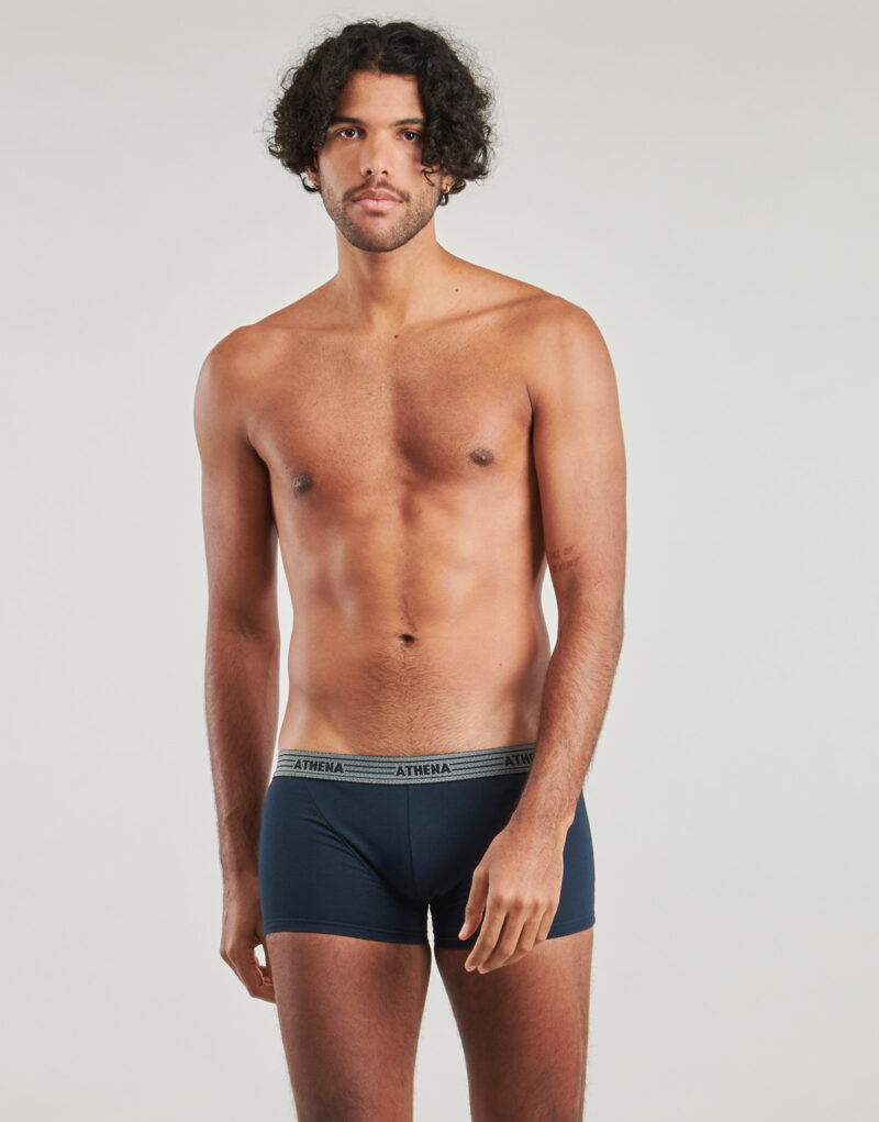 Athena Basic Cotton Boxershorts, 4er-Pack, Marine-Stil, Herren - 2