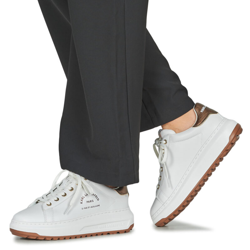 Karl Lagerfeld KAPRI LUG Maison Metalmesh Tab Bianco Sneakers basse Donna - 8