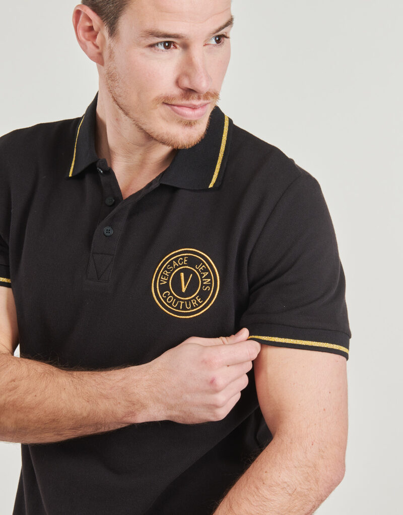 Polo Versace Jeans Couture 78GAGT00 Nero Polo Uomo - 5