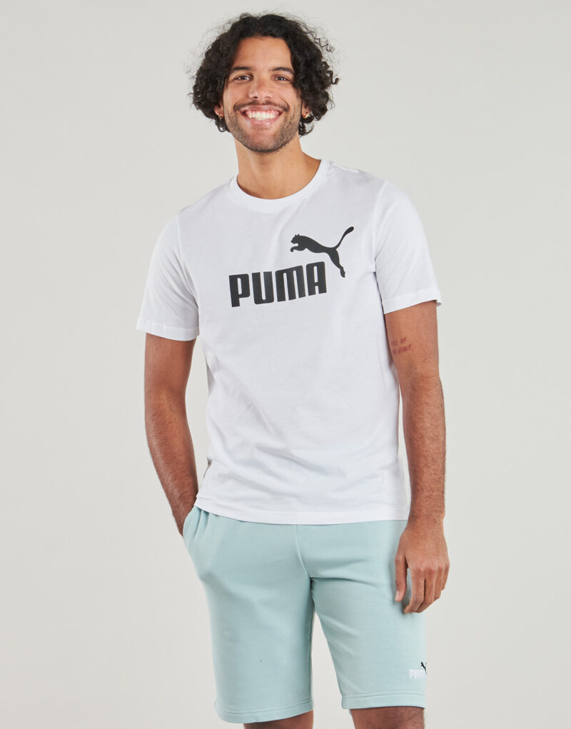 T-shirt Puma ESS NO1 LOGO TEE Bianco T-shirt maniche corte Uomo - 2