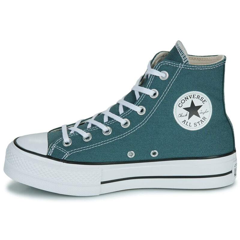 Converse  CHUCK TAYLOR ALL STAR LIFT PLATFORM  Verde -  Sneakers alte Donna - 4