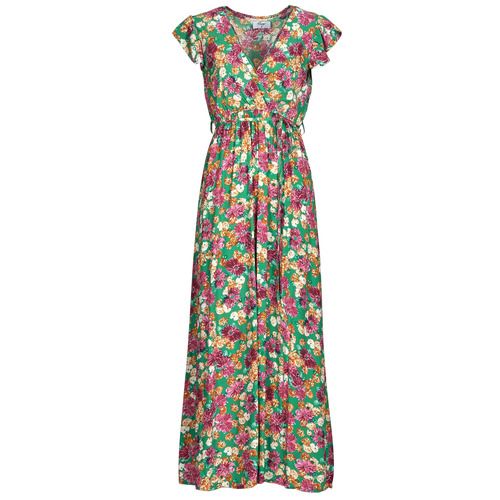 Abito lungo donna Betty London LISA multicolore, elegante e trendy, perfetto per occasioni speciali e casual. Design unico con fantasia vivace, ideale per la stagione estiva. Combina stile e comfort per un look raffinato. Disponibile in diverse taglie. Acquista ora per aggiungere un tocco di stile al tuo guardaroba!