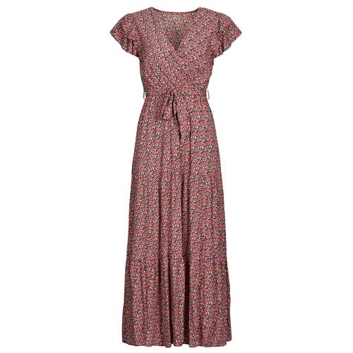 Abito lungo Donna Betty London LISA Rosa, elegante vestito estivo in morbido tessuto, ideale per occasioni speciali o outfit casual. Design raffinato con scollatura e dettagli femminili, perfetto per un look sofisticato. Disponibile in varie taglie, questo abito è una scelta versatile per la moda femminile.