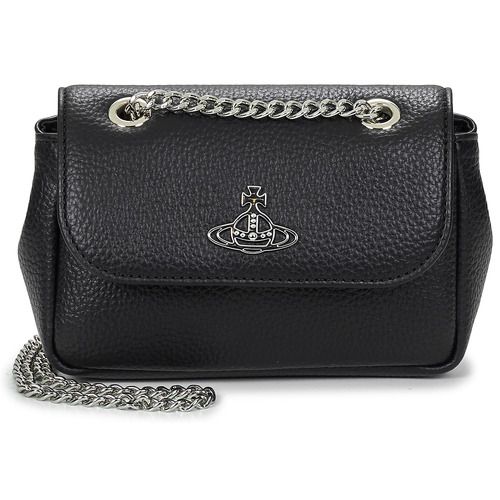 Borsa a tracolla donna Vivienne Westwood  SMALL PURSE CHAIN  Nero Vivienne Westwood 8050889918240