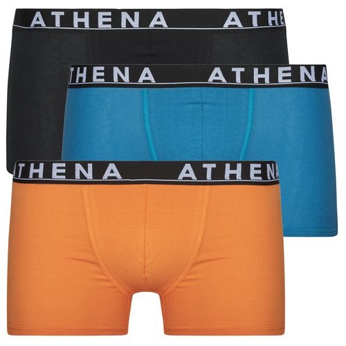 Boxer uomo Athena EASY COLOR Pack de 3 in colore nero, realizzati in tessuto morbido e traspirante. Ideali per un comfort quotidiano, questi boxer offrono una vestibilità perfetta e uno stile essenziale. Acquista ora il pack da 3 per avere sempre il meglio nella tua biancheria intima.