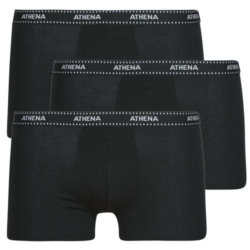 Boxer uomo Athena MY PETITS PRIX Pack de 2 in colore nero, confezione conveniente di due pezzi, realizzati con materiali di alta qualità per comfort e vestibilità ottimali. Ideali per l'uso quotidiano, questi boxer offrono un design moderno e un'ottima traspirabilità. Acquista ora per un guardaroba maschile alla moda e funzionale!