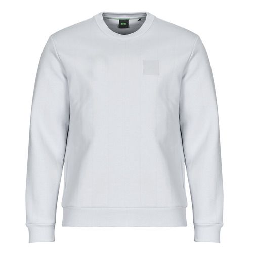 Felpa Uomo BOSS Salbo DropNeedle Grigio, moda casual elegante, design moderno, comfort versatile, perfetta per l'uso quotidiano e occasioni informali, alta qualità e stile senza tempo.
