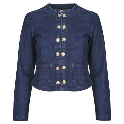 Giacca in jeans Liu Jo UA5085 Blu Donna, elegante e versatile, perfetta per ogni occasione. Realizzata in denim di alta qualità, offre comfort e stile. Ideale per abbinamenti casual e chic, è un must-have nel guardaroba femminile.