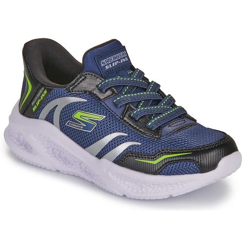 Scarpe bambino ragazzo Skechers SLIP-INS: METEOR-LIGHTS - BRISK-BEAMS Marine, comode e stilose, ideali per il tempo libero. Design accessibile con luci led integrate per divertire i più piccoli. Sneakers leggere e traspiranti, perfette per crescere in movimento e garantire comfort ad ogni passo. Acquista ora le Skechers per bambini, unire praticità e moda è possibile!