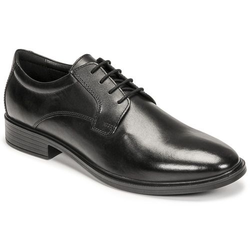 Scarpe uomo Geox U GLADWIN Nero Derby. Eleganti e confortevoli, queste scarpe derby in pelle nera sono ideali per ogni occasione formale o casual. Con tecnologia traspirante Geox per una massima comodità, il design raffinato e versatile le rende perfette per il guardaroba maschile. Acquista ora le Geox U GLADWIN per un look impeccabile e alla moda.