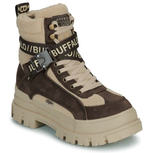 Sneakers alte Donna Buffalo ASPHA COM1 WARM in beige, perfette per un look trendy e confortevole. Ideali per ogni stagione, queste scarpe offrono stile e calore, rendendole un must-have nel tuo guardaroba. Scegli le Buffalo ASPHA COM1 WARM per un tocco di eleganza casual.