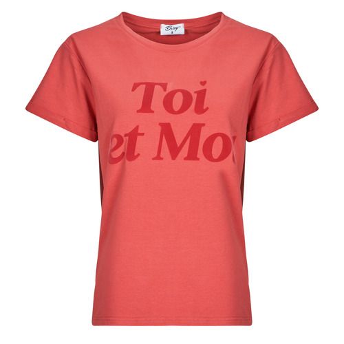 T-shirt Betty London BEA Rosa maniche corte per donna, realizzata in morbido cotone, ideale per look casual e quotidiani. Design elegante e moderno, perfetta da abbinare a jeans o gonne. Disponibile in rosa, un colore versatile e alla moda. Aggiungi un tocco di stile al tuo guardaroba con questa T-shirt must-have!