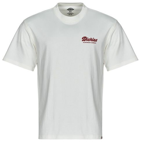 T-shirt uomo Dickies LEWISTOWN SS TEE Bianco maniche corte, ideale per uno stile casual e alla moda. Realizzata in cotone di alta qualità, offre comfort e resistenza. Perfetta per ogni occasione, questa T-shirt è un must nel guardaroba maschile. Acquista ora per un look moderno e distintivo con Dickies!
