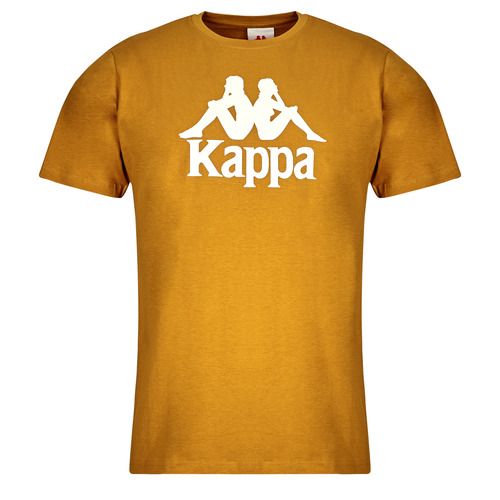 T-shirt Kappa ESTESSI 3 ORGANIC marrone per uomo, maniche corte, realizzata in cotone biologico, ideale per un look casual e sostenibile. Design moderno e comfort ottimale, perfetta per ogni occasione. Scopri il tuo stile con la T-shirt Kappa.