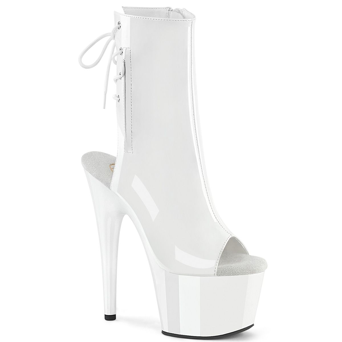 Pleaser ADORE-1018 ADO1018/W/M Tronchetti  Tacco Altissimo 17 Plateau 7.0 Bianco ADO1018/W/M