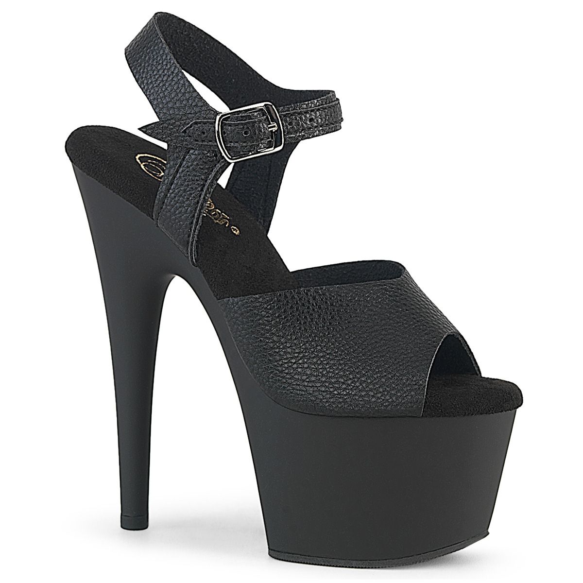 Pleaser ADORE-708UL ADO708UL/BPU/M Sandali con Cinturino  Tacco Altissimo 17 Plateau 7.0 Nero ADO708UL/BPU/M