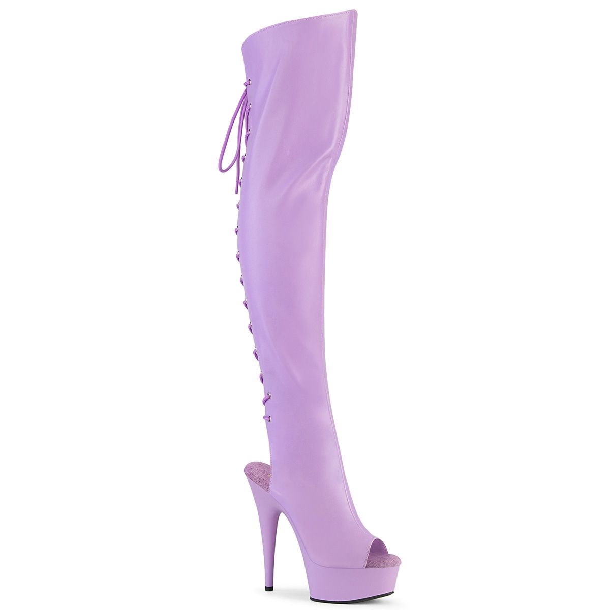 Pleaser DELIGHT-3019 DEL3019/LVPU/M Stivali Donna  Tacco Altissimo 15 Plateau 4.5  DEL3019/LVPU/M