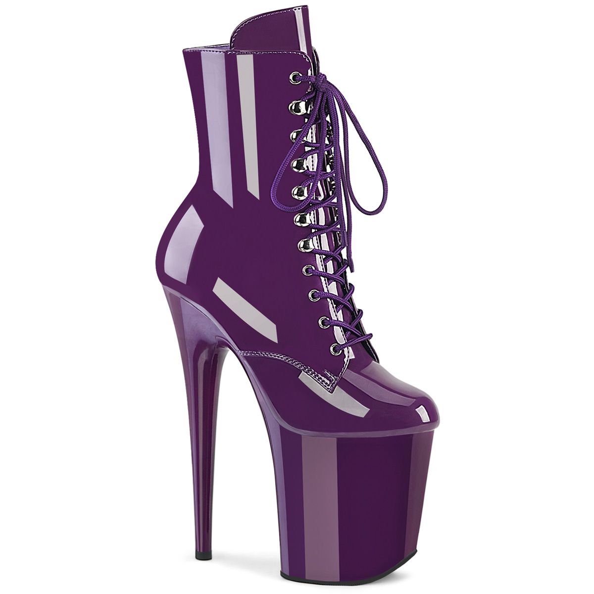 Pleaser FLAMINGO-1020 FLAM1020/PP/M Tronchetti  Tacco Altissimo 20 Plateau 10.0 Viola FLAM1020/PP/M