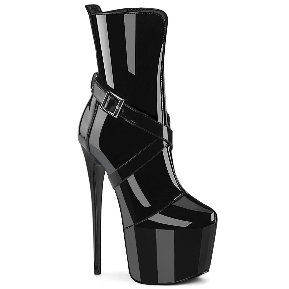 Pleaser JUBILANT-1011 JUB1011/B Tronchetti  Tacco Altissimo 17 Plateau 7.6 Nero JUB1011/B