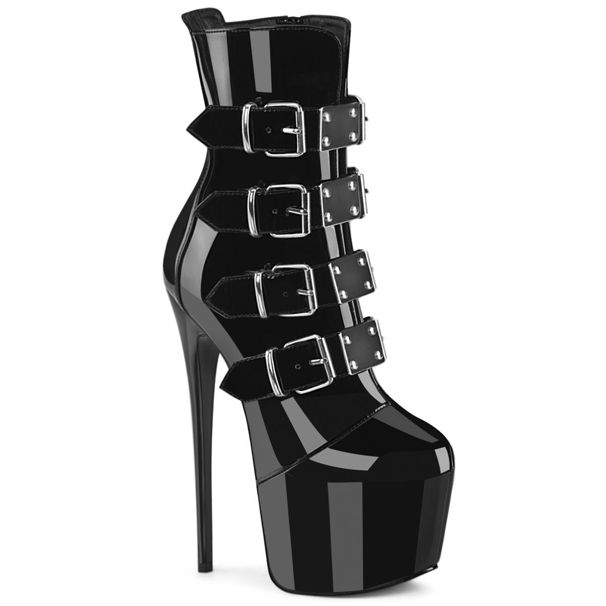 Pleaser JUBILANT-1023 JUB1023/B Tronchetti  Tacco Altissimo 17 Plateau 7.6 Nero JUB1023/B