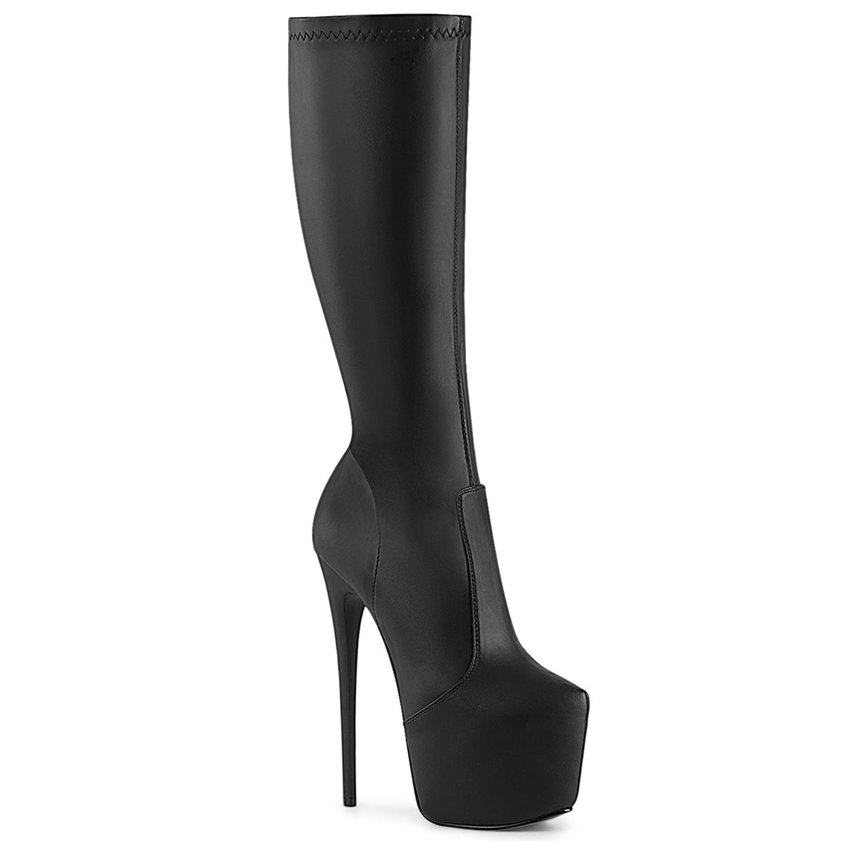 Pleaser JUBILANT-2000 JUB2000/BPU Stivali Donna  Tacco Altissimo 17 Plateau 7.6 Nero JUB2000/BPU