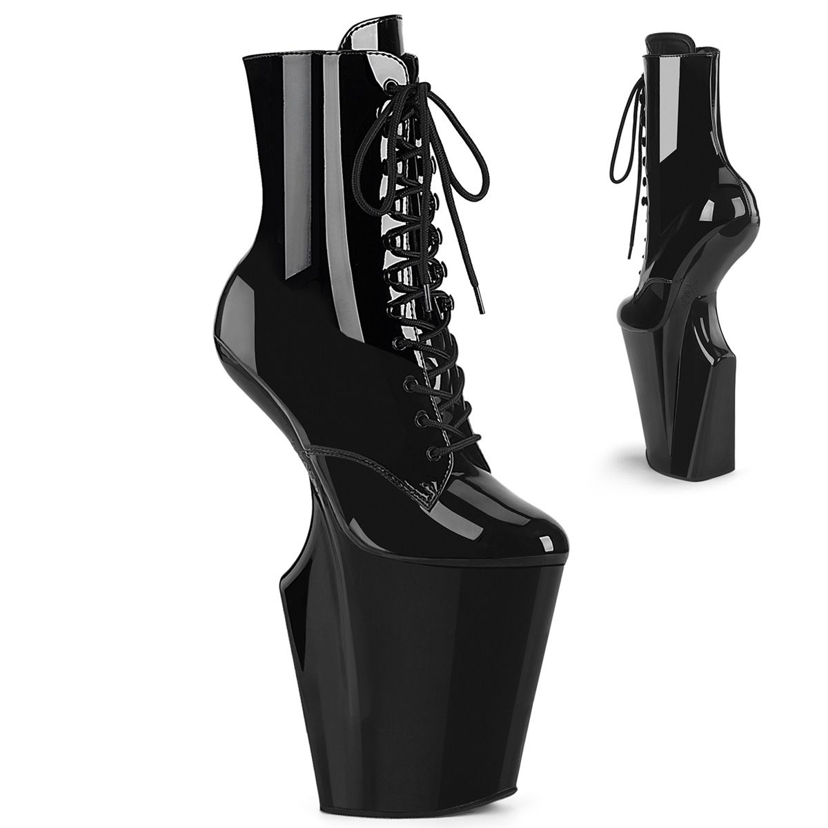 Pleaser WORSHIP-1020 WOR1020/B/M Tronchetti  Tacco Altissimo 25 Plateau 12.1 Nero WOR1020/B/M