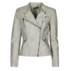 Giacca in pelle Only ONLAVA Grigio Giacche in pelle Donna