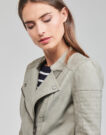 Lederjackeelle Only ONLAVA Graue Jacken in pelle Frau - 5