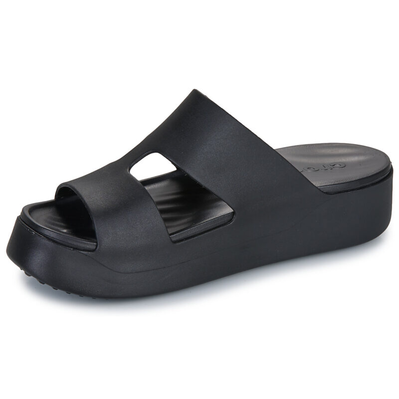 Pantoufles Crocs GETAWAY PLATFORM H STRAP noires pour femmes - 4