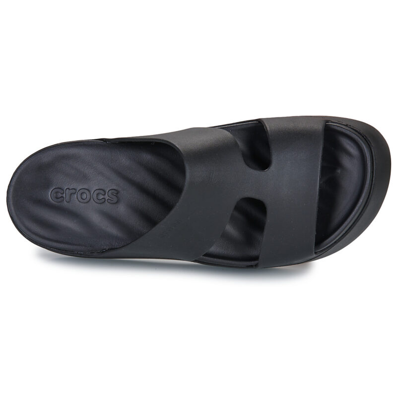 Pantoufles Crocs GETAWAY PLATFORM H STRAP noires pour femmes - 6