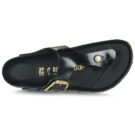 BIRKENSTOCK Gizeh Big Buckle Leather / Patent / High / Light / Black / Regular Black Women's Flip-flops - 6