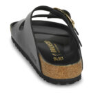 BIRKENSTOCK Arizona Big Buckle High / Light / Pelle Schwarzer Damen-Hausschuh (Standardgr&ouml;&szlig;e) - Gr&ouml;&szlig;e 5