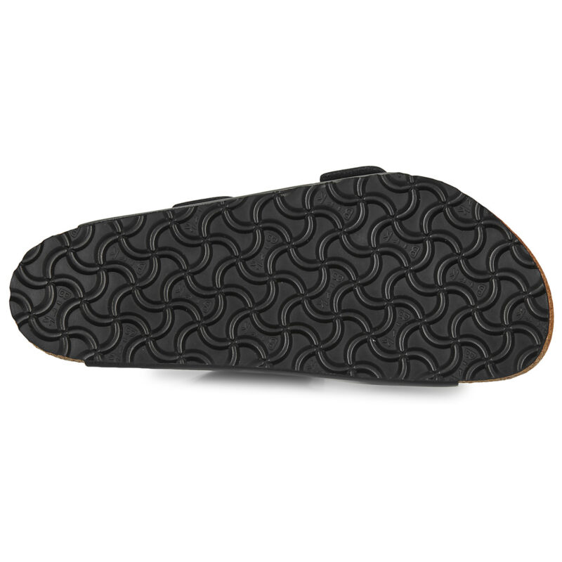 BIRKENSTOCK Arizona Big Buckle High / Light / Pelle Schwarzer Damen-Hausschuh (Standardgr&ouml;&szlig;e) - Gr&ouml;&szlig;e 7