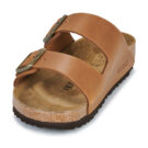 BIRKENSTOCK Arizona Oiled / Pelle Pantoufles femme marron clair couleur cognac - 3