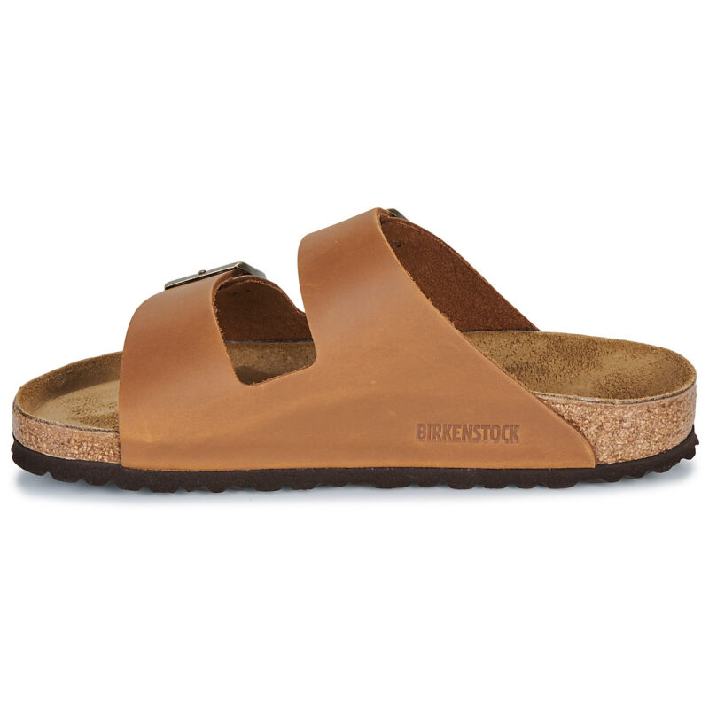 BIRKENSTOCK Arizona Oiled / Pelle / Cognac / Regular Marrone Ciabatta Uomo - 4