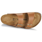 BIRKENSTOCK Arizona Oiled / Pelle Pantoufles femme marron clair couleur cognac - 6
