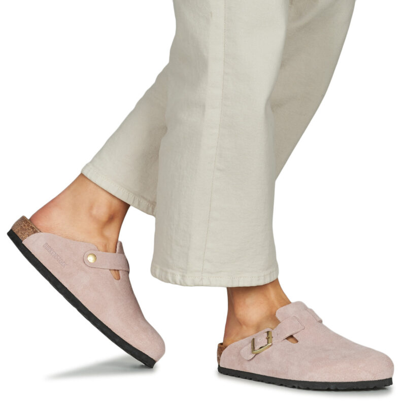 BIRKENSTOCK Boston Suede / Light / Rosa / Regular Rosa Zoccoli Uomo - 8