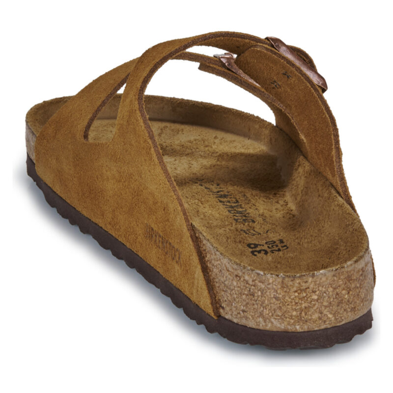 BIRKENSTOCK Arizona Suede / Mink / Regular Marrone Ciabatta Uomo - 5