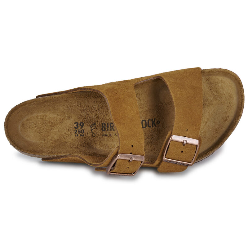 BIRKENSTOCK Arizona Suede / Mink / Regular Marrone Ciabatta Uomo - 6