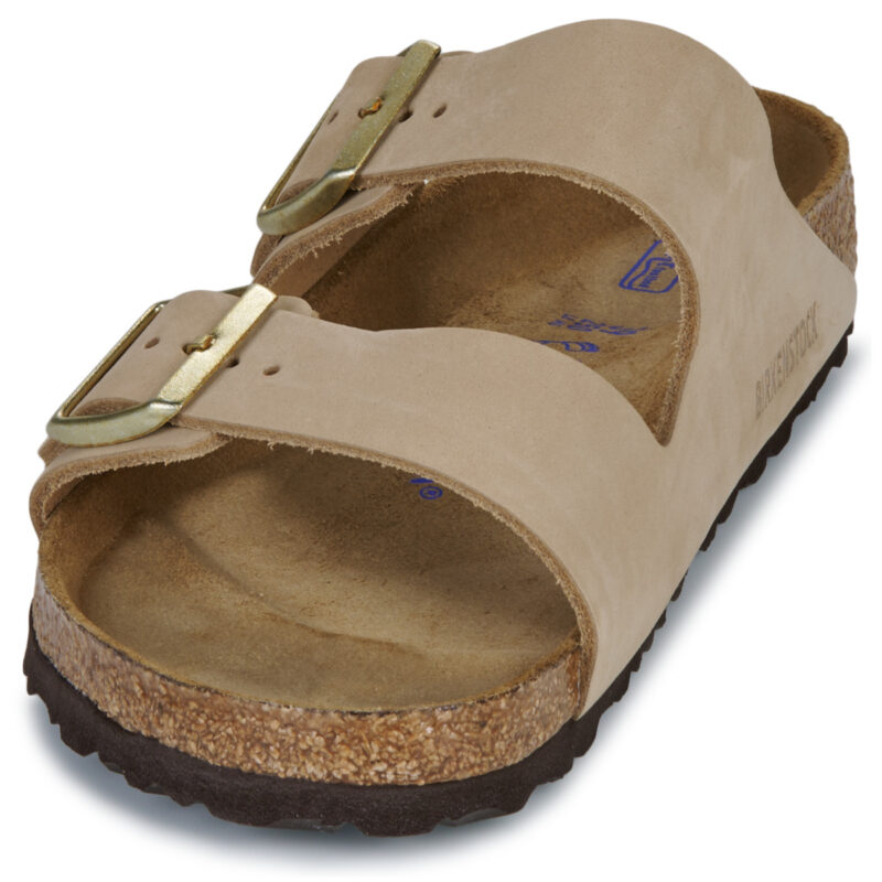 BIRKENSTOCK Arizona Soft Footbed Nubuck / Sandcastle / Regular Beige Ciabatta Donna - 3